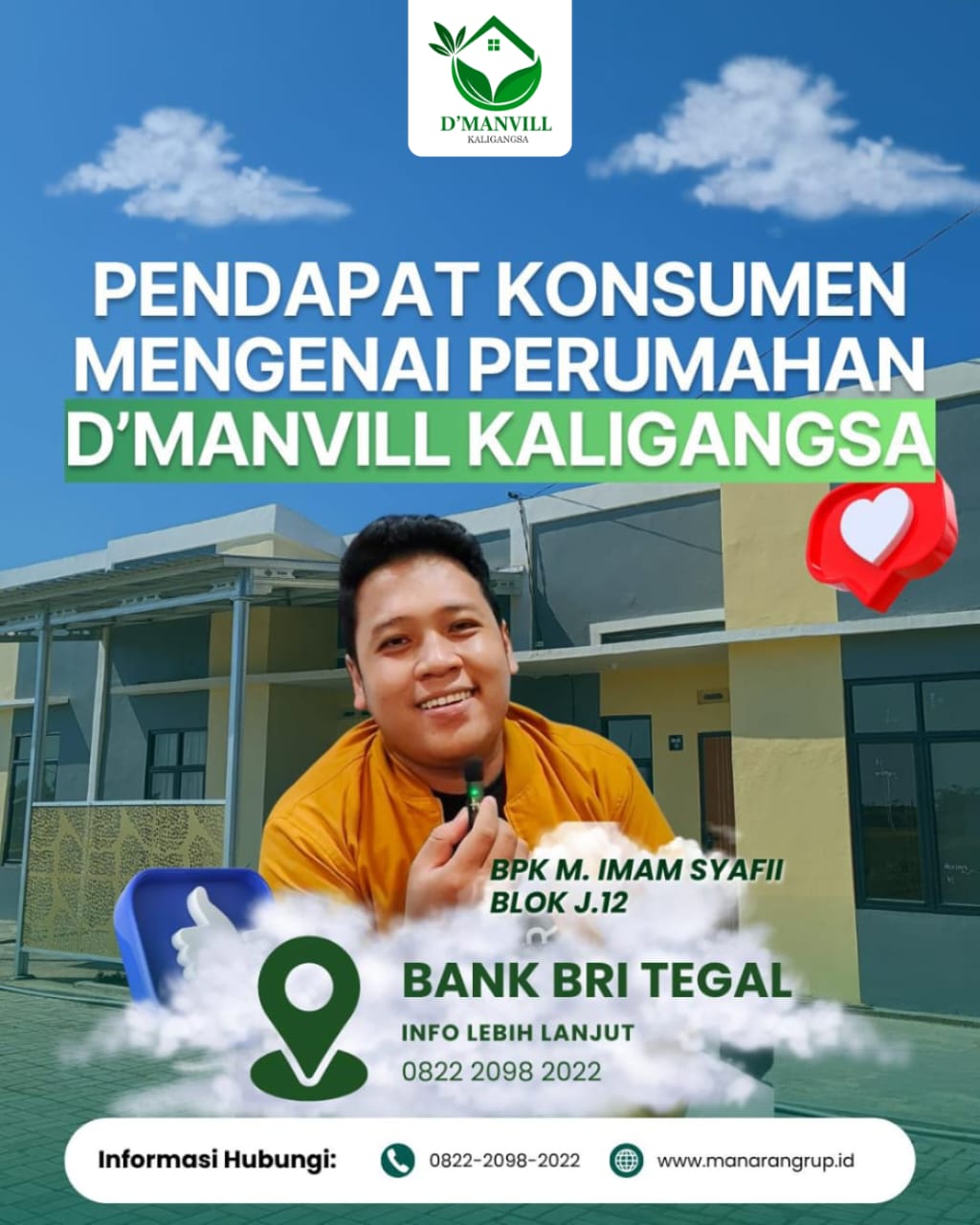 Testimoni Konsumen: Kenapa Pilih D’Manvill Kaligangsa Sebagai Hunian Keluarga?
