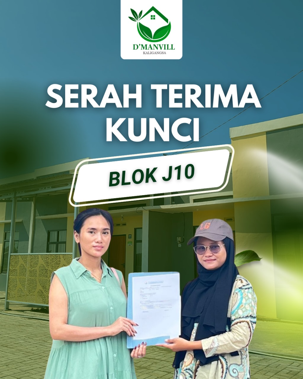 Resmi Jadi Pemilik! Ibu Novi Terima Kunci Rumah Impian di Blok J10 D’Manvill Kaligangsa