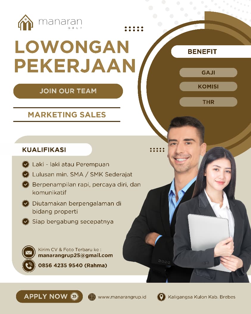 lowongan kerja Manaran Grup Brebes