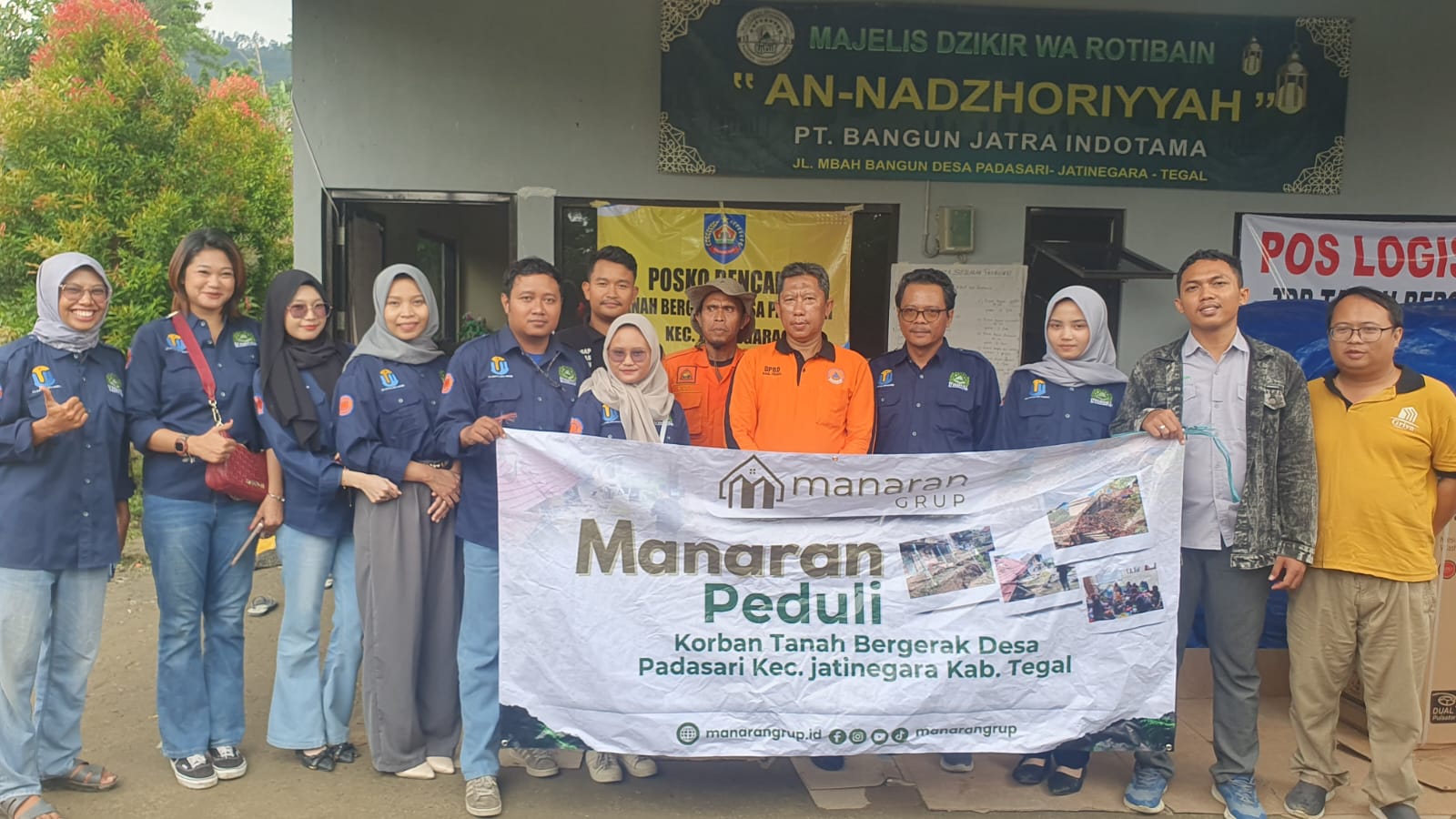 Manaran grup Peduli Tanah bergerak Desa Padasari kabupaten Tegal